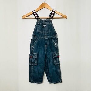 OshKosh Cargo‎ Overalls Denim Jeans Carpenter Utility Family Photos 24 Months